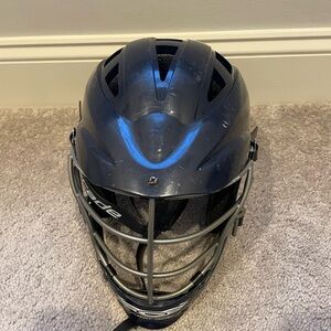 Black and Silver Sports lacrosse youth Helmet